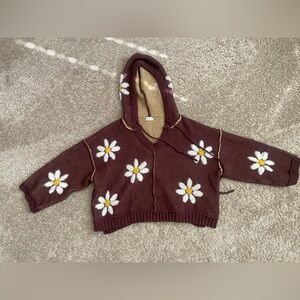 Pol Brown and Yellow Knit Sweater